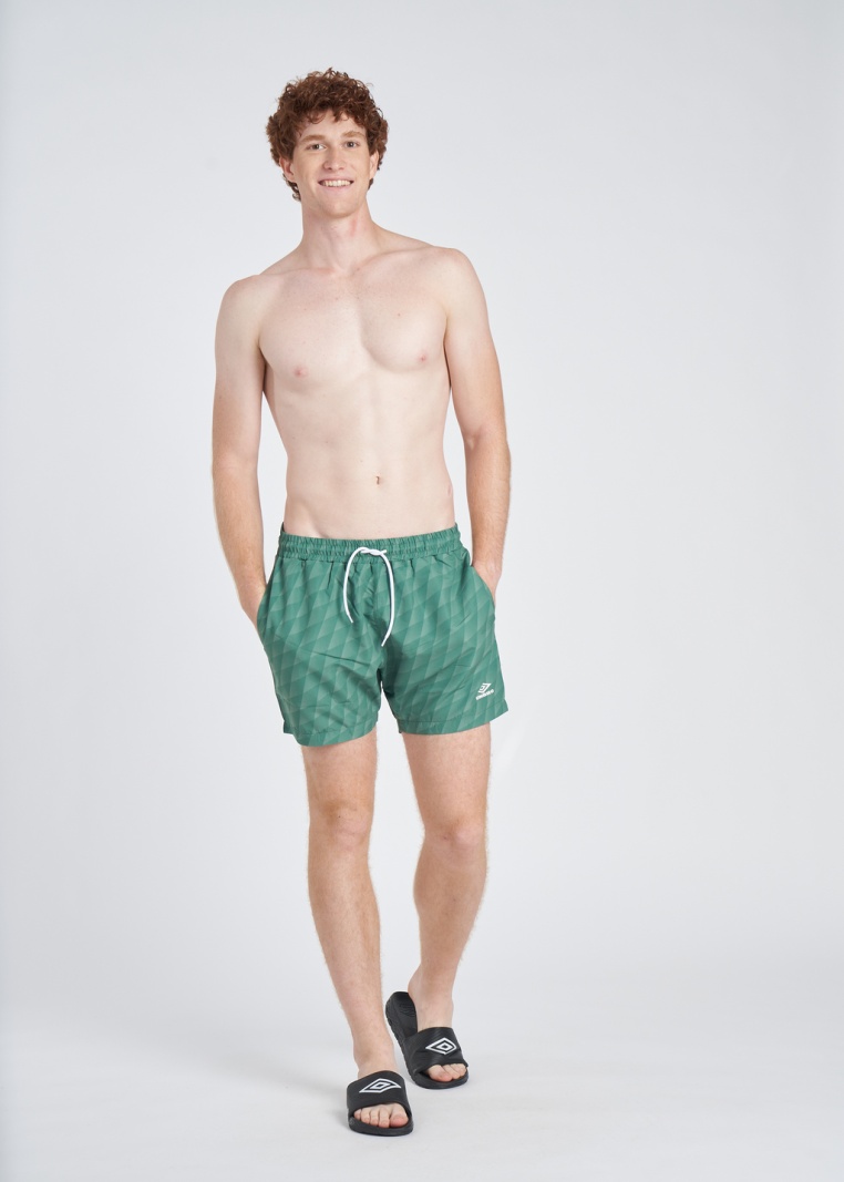 Umbro Printed Swim Green Swimsuit