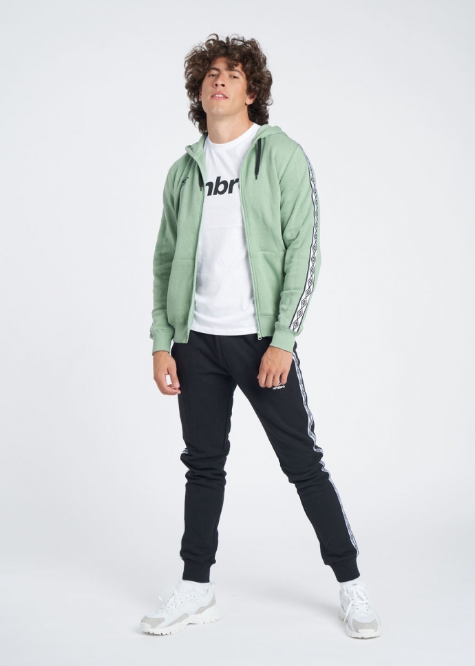 UMBRO FW TAPED ZIP HOODIE JACKET Green