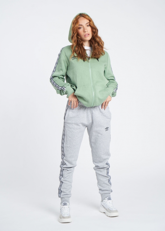 UMBRO FW TAPED ZIP HOODIE JACKET Green