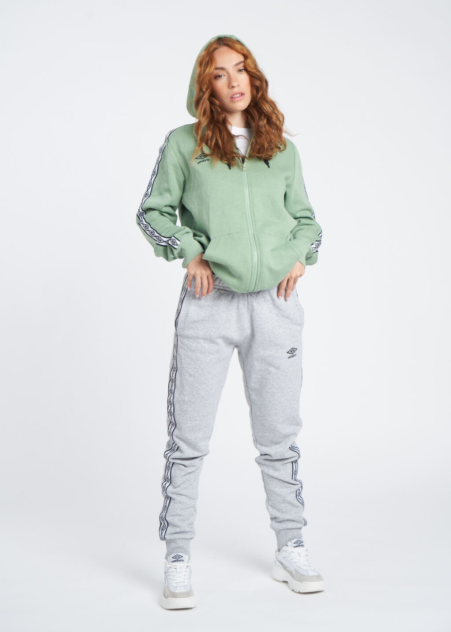 UMBRO FW TAPED ZIP HOODIE JACKET Green
