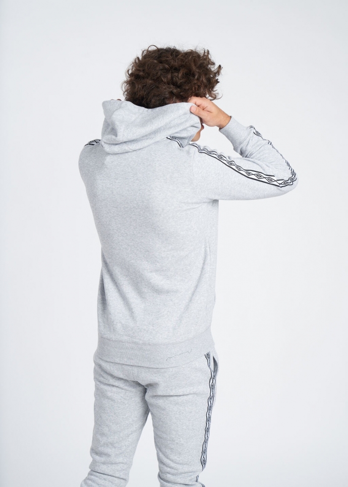 CHAQUETA UMBRO FW TAPED ZIP HOODIE Grey