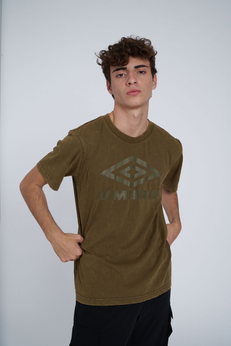Umbro großes Logo-T-Shirt Oliva Green