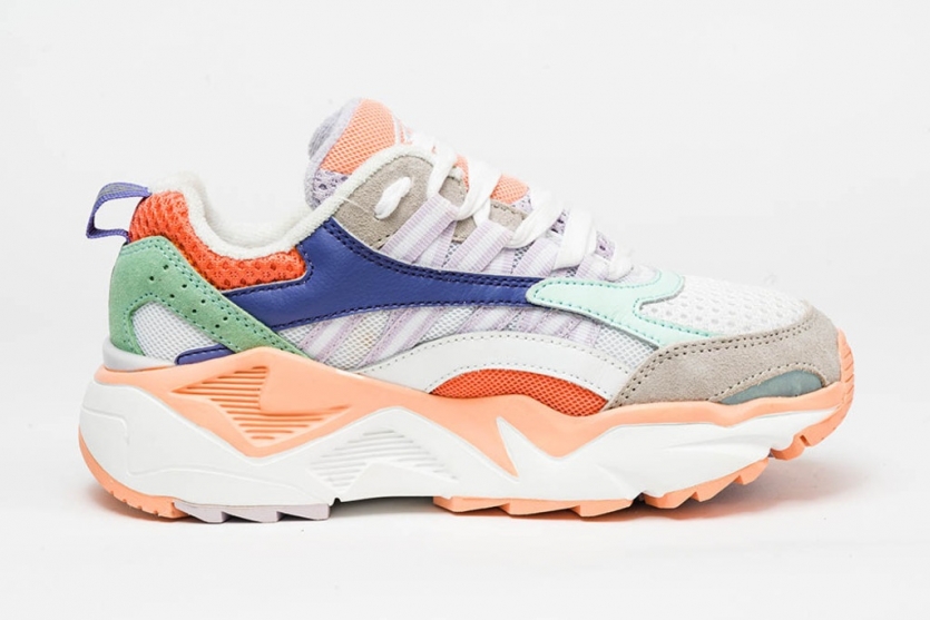 Sapato Umbro Neptune branco/azul/rosa