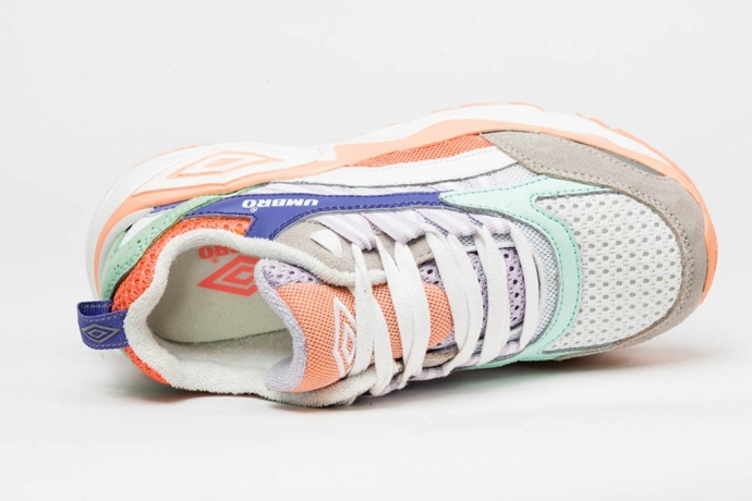 Sapato Umbro Neptune branco/azul/rosa