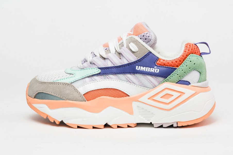 Sapato Umbro Neptune branco/azul/rosa
