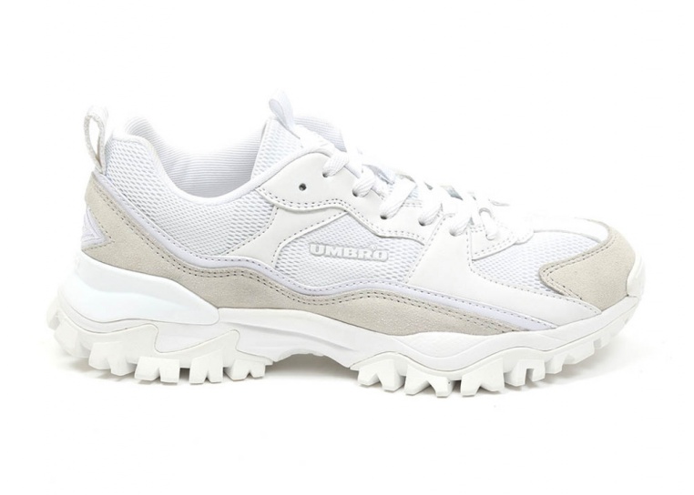 Umbro Bumpy White / White / Gray Sneaker