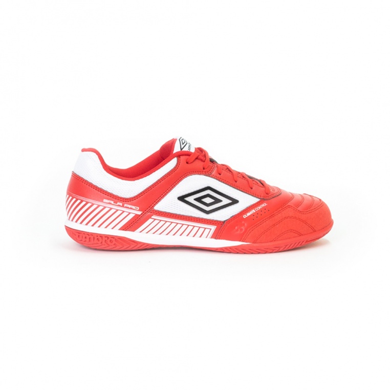 Umbro Sala Pro II Indoor Soccer Shoe Red / White / Black