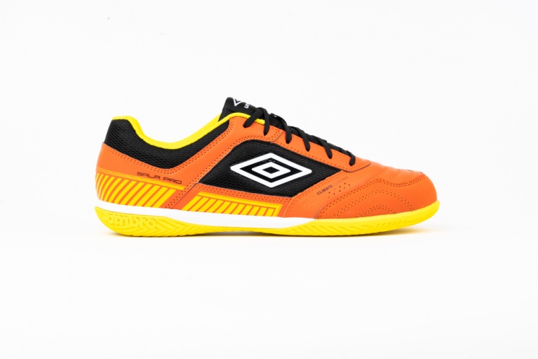 Umbro Sala Pro II Indoor Soccer Shoe Orange / Black / Yellow