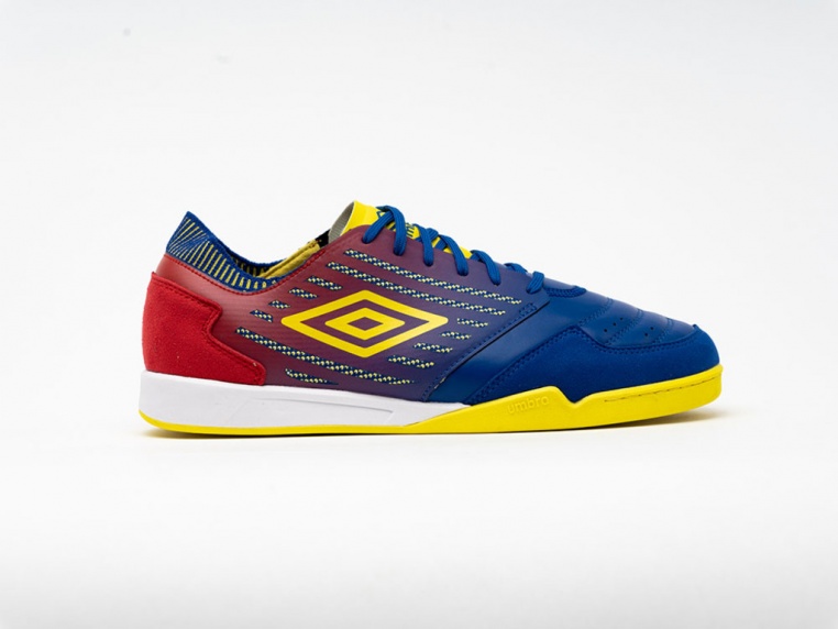 Umbro Chaleira II Pro Indoor Soccer Shoe Blue / Red / Yellow