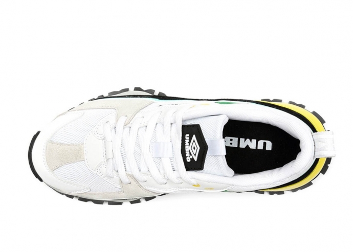 Sapato Umbro Buppy Branco/Preto/Amarelo