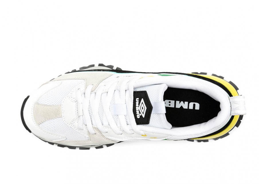 Sapato Umbro Buppy Branco/Preto/Amarelo
