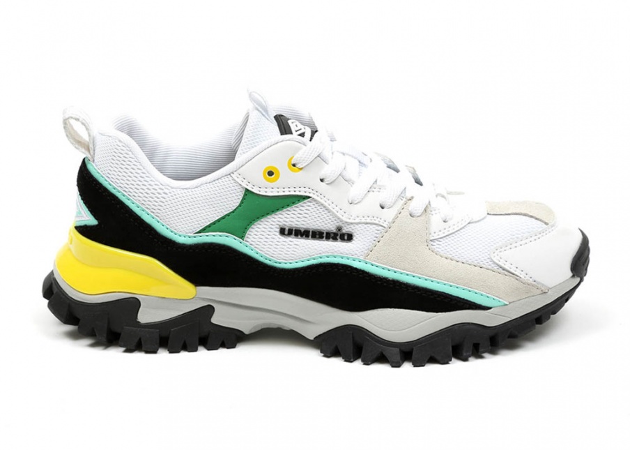 Sapato Umbro Buppy Branco/Preto/Amarelo