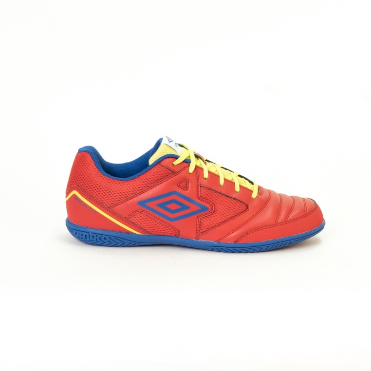 Umbro Sala CT Junior Indoor Soccer Shoe Red / Blue / Yellow