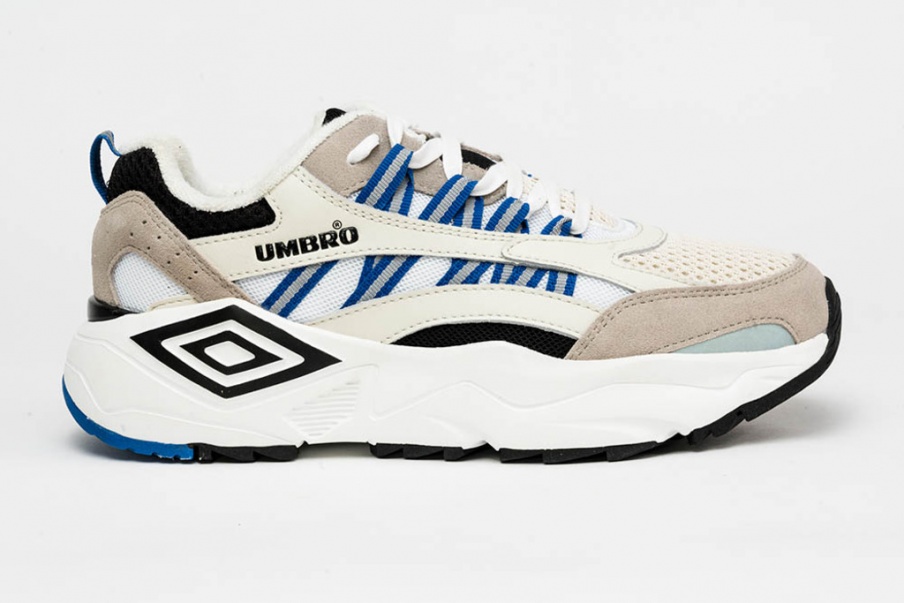 Sapato Umbro Neptune Branco/Azul/Cinza
