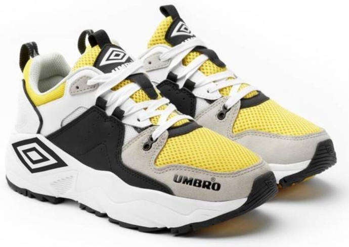 Tênis Umbro Run Amarelo/Preto/Branco