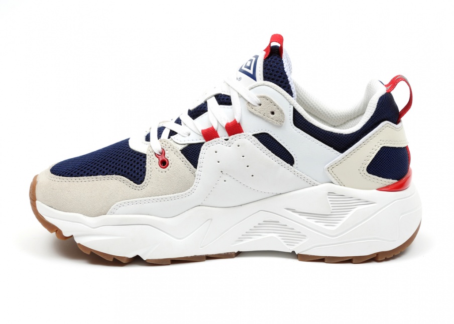 Sapato Umbro Run Branco / Marinho / Vermelho