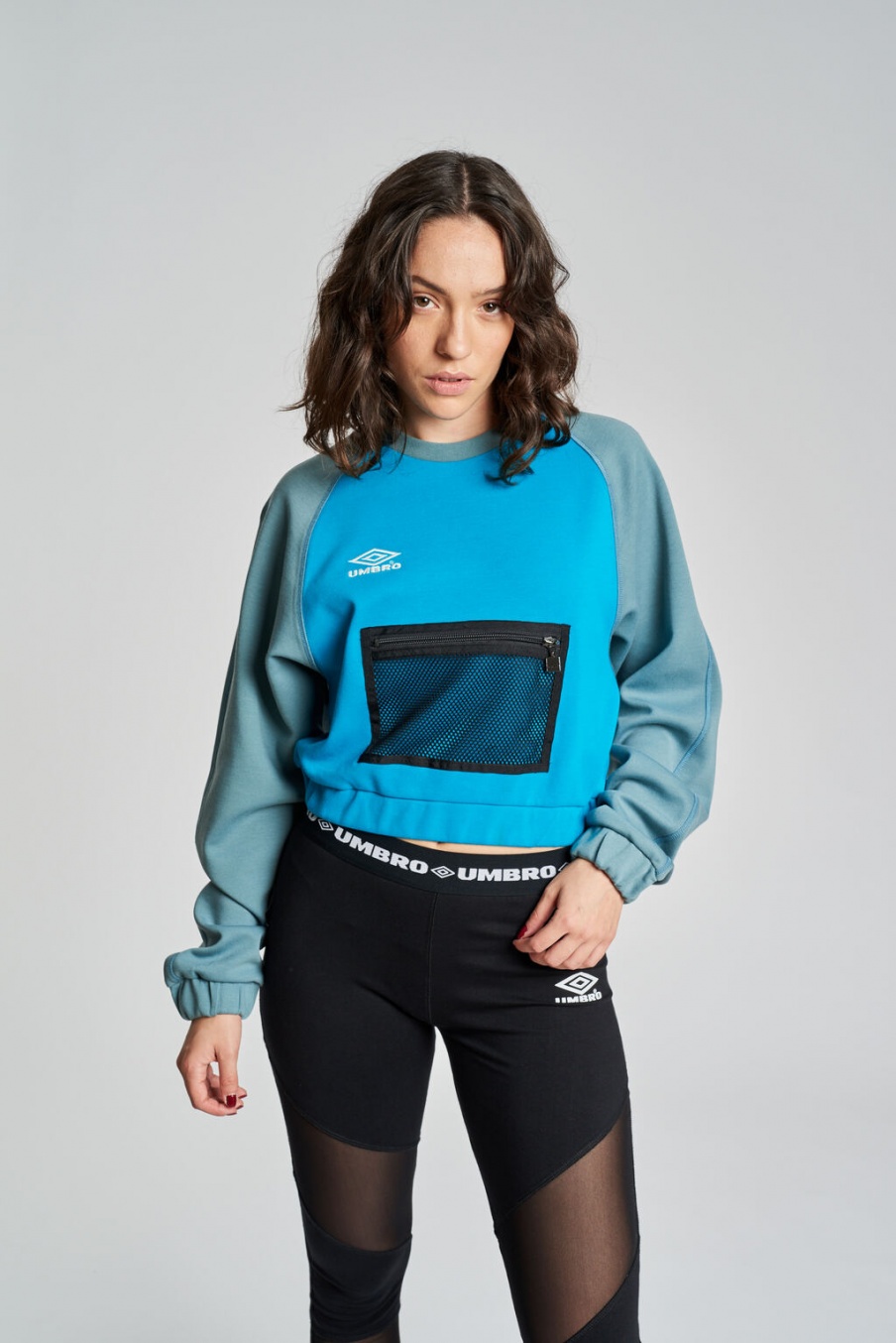 Umbro Pelo Crew Sweatshirt Blue / Black