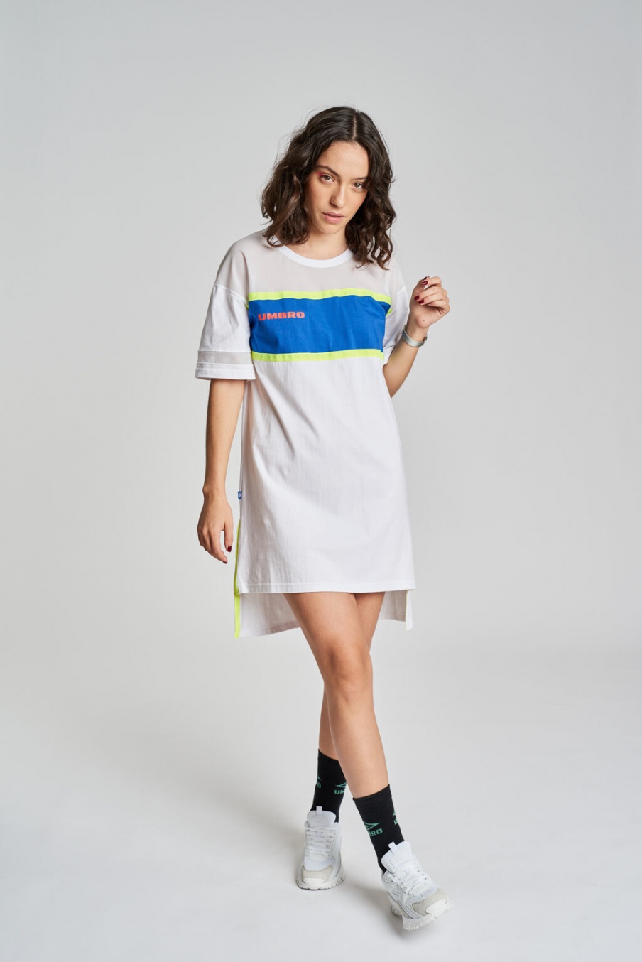 Vestido Umbro Alto White / Blue / Green