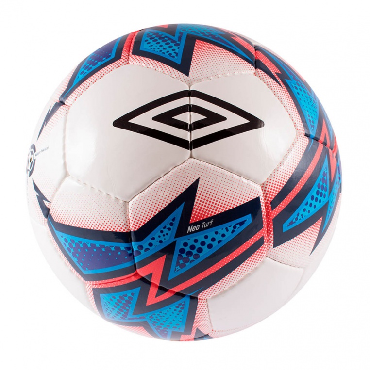 Balón de Fútbol Umbro Neo Turf White / Blue / Red