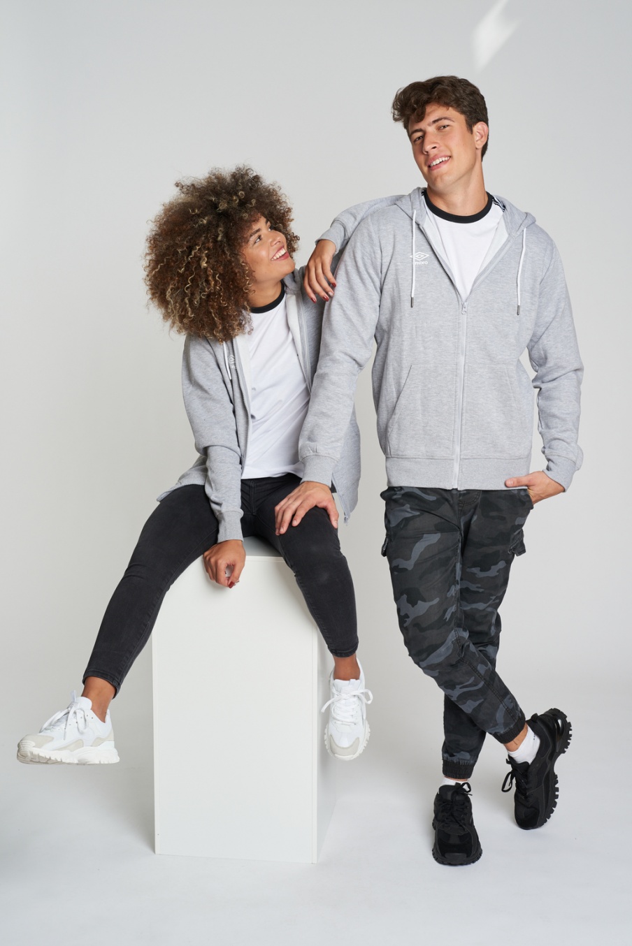 Umbro Double Hoodie Gray Jacket