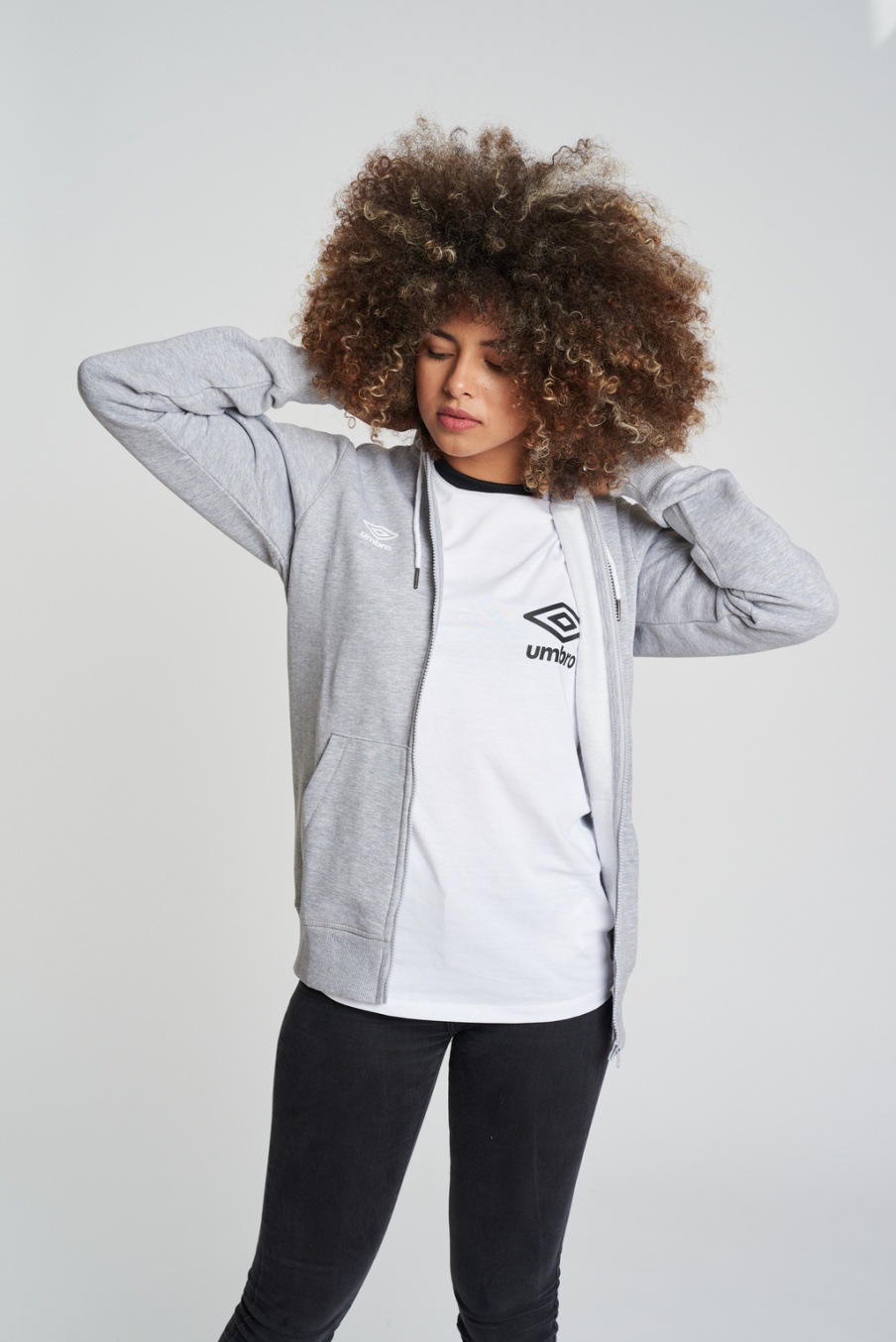 Umbro Double Hoodie Gray Jacket