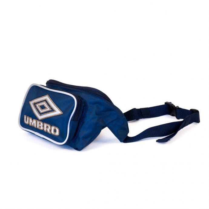 Bolsa de cintura azul retrô da Umbro