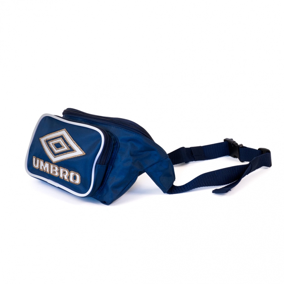 Bolsa de cintura azul retrô da Umbro