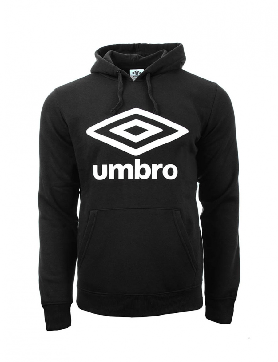 Umbro Wardrobe Hoodie Large Logo Junior Black / White