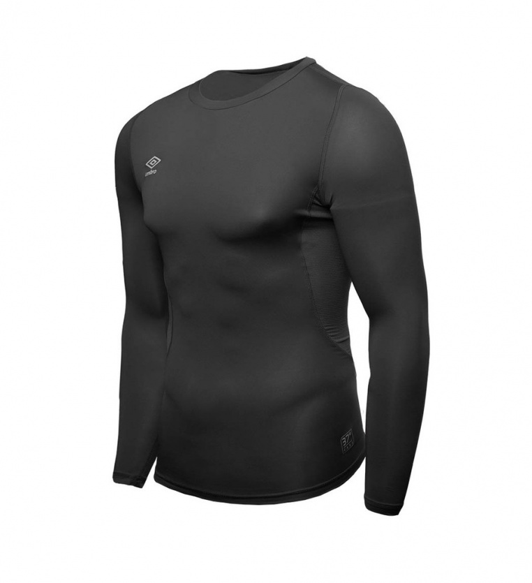 Umbro Long Sleeve Thermal T-Shirt Core Black