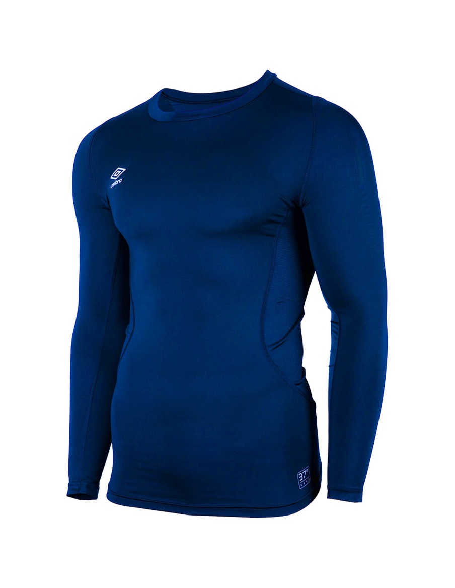 Camiseta Térmica Deportiva Manga Larga Core Crew Blue