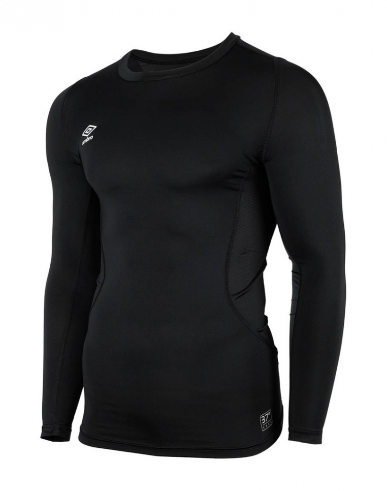 Core Crew Black Long Sleeve Thermal Sports T-shirt