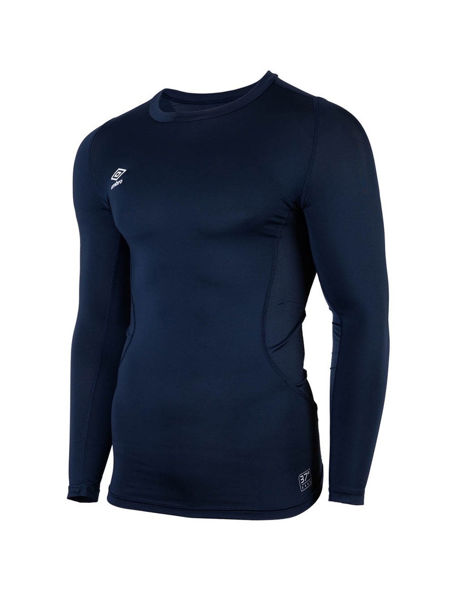 Core Crew Navy Long Sleeve Thermal Sports T-shirt