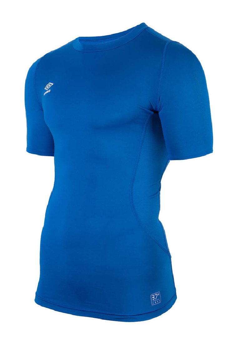Core Crew Blaues Thermo-Sport-T-Shirt
