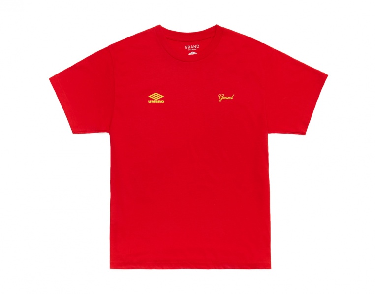 GRAND X UMBRO T-Shirt ROT/GELB
