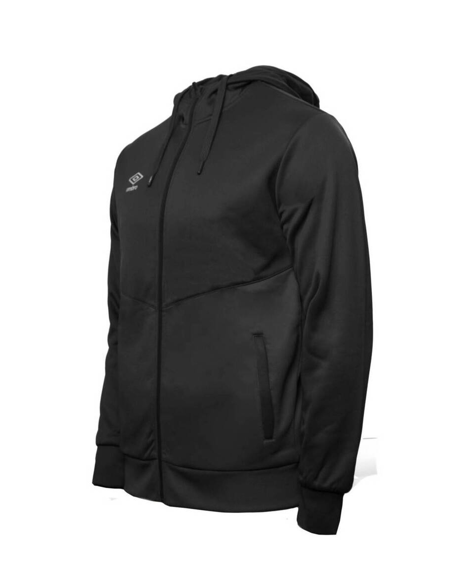 Jaqueta Umbro Core Zip Júnior Preta