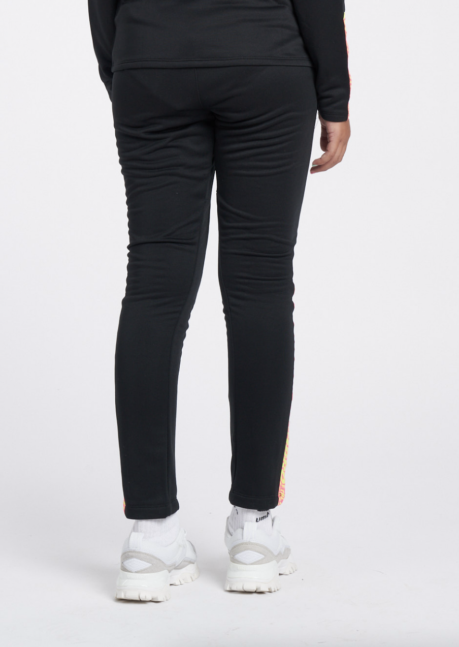 Calça de treino Umbro Axis - JUNIOR - Preta / Amarela Safety / Rosa Knockout