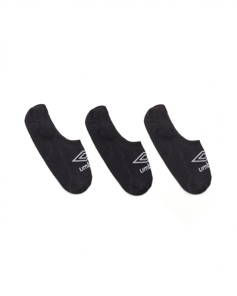 3 PACK Umbro Ghost Combed Socks Black