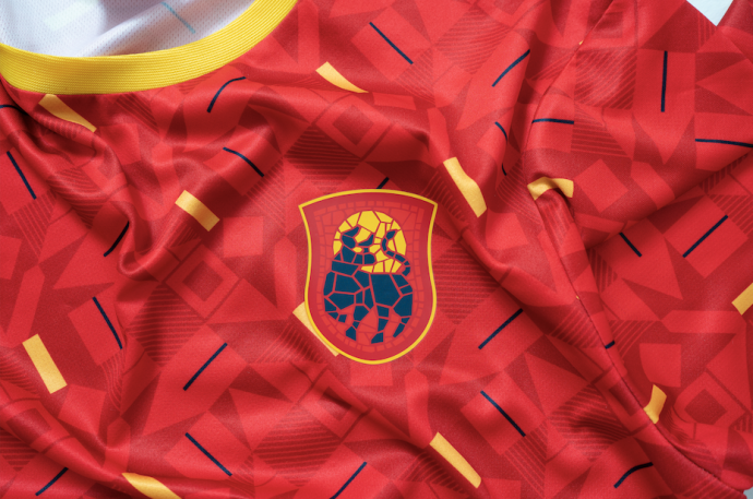 UMBRO ALL OVER PRINT JERSEY T-SHIRT -...