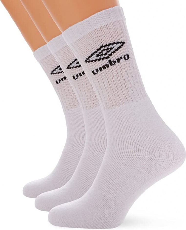 Pack 3 Calcetines Deportivos Umbro White