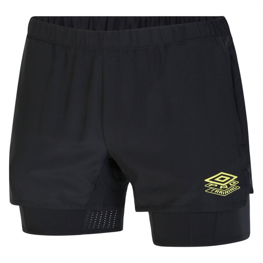 Curto Umbrô Pro Treinamento Elite Híbrido Curto Preto