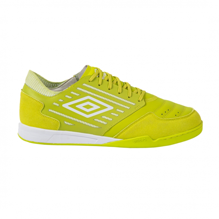Umbro Chaleira II Pro Yellow / White Indoor Soccer Shoe