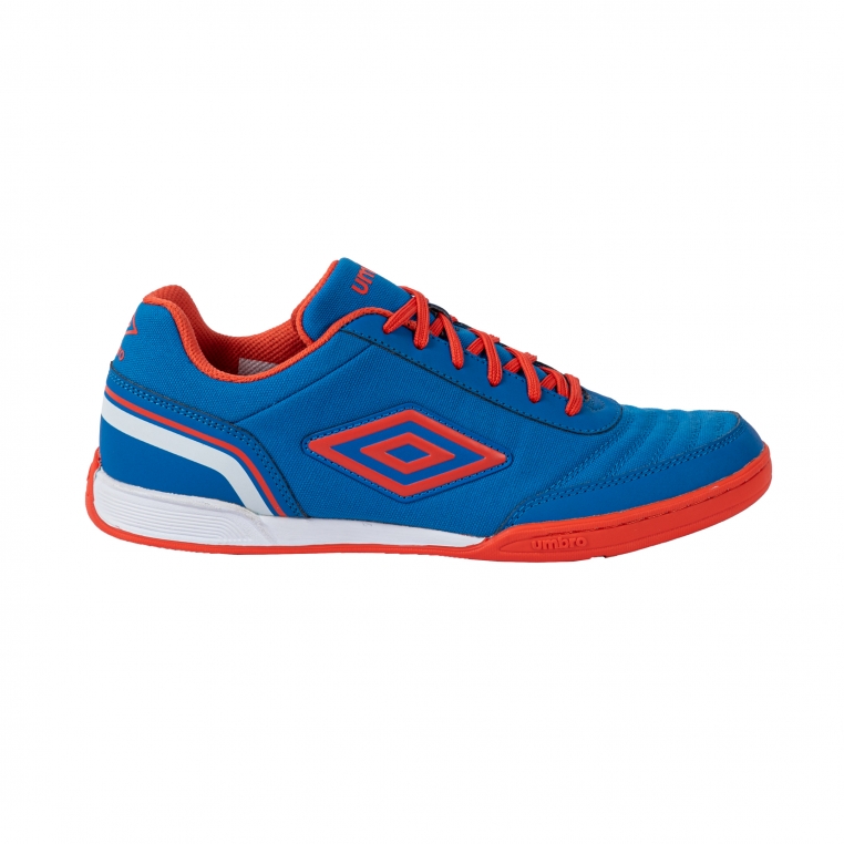 Umbro Futsal Street V Indoor Soccer Shoe Blue / Red / White
