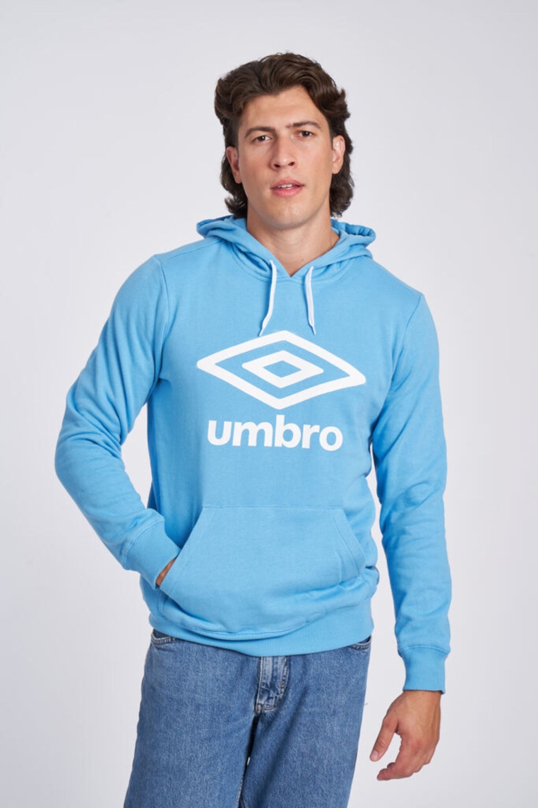 UMBRO FW LARGE LOGO HOODIE HERITAGE BLUE SWEATSHIRT