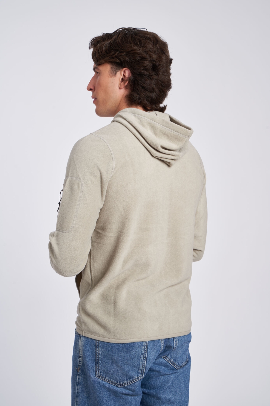 UMBRO FLEECE HOODIE BEIGE FLEECE SWEATSHIRT