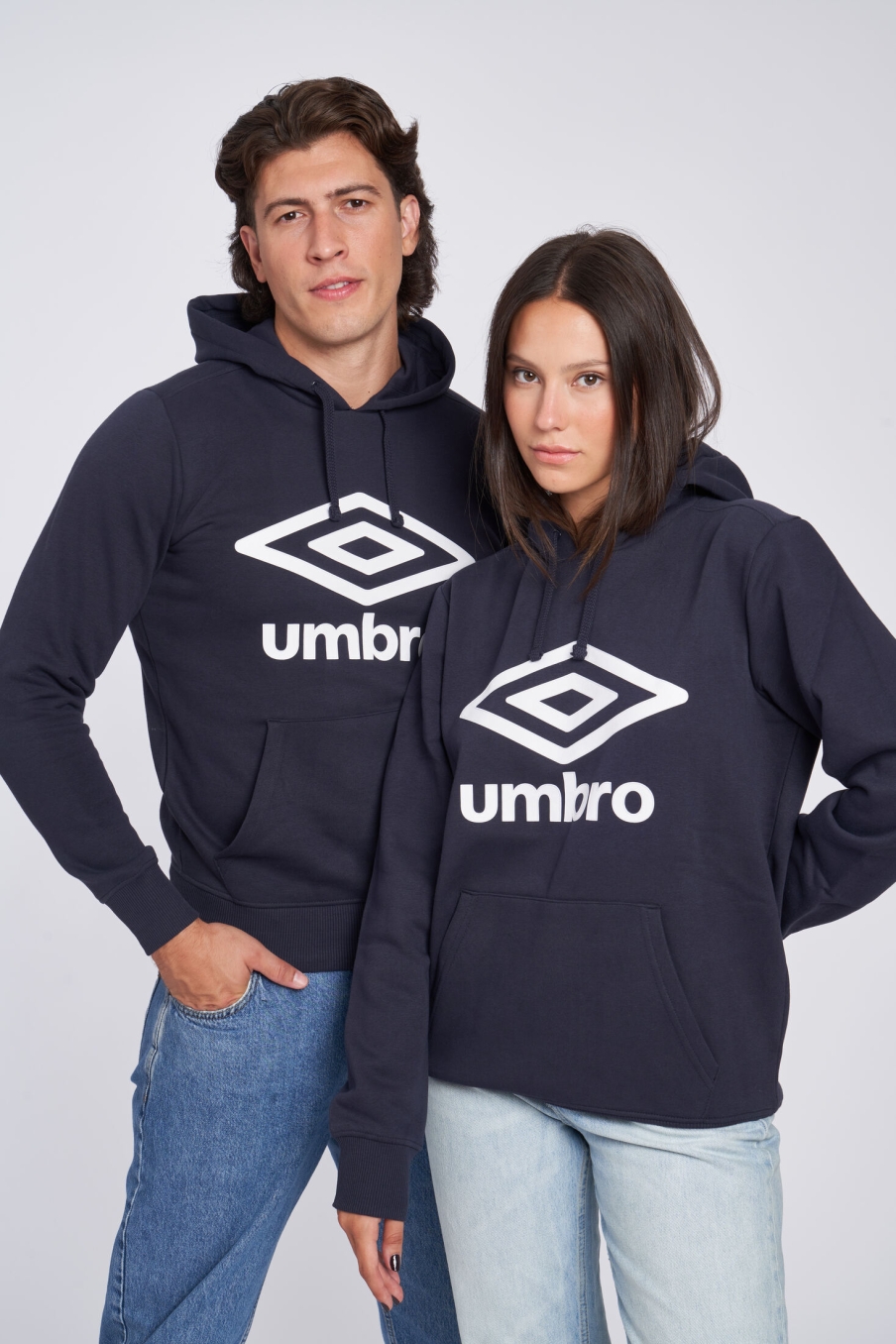 Umbro Wardrobe Hoodie Large Logo Navy / White / Navy