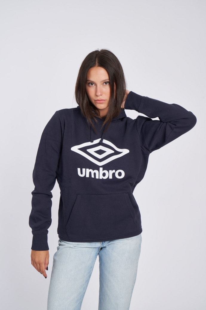 Umbro Wardrobe Hoodie Large Logo Navy...