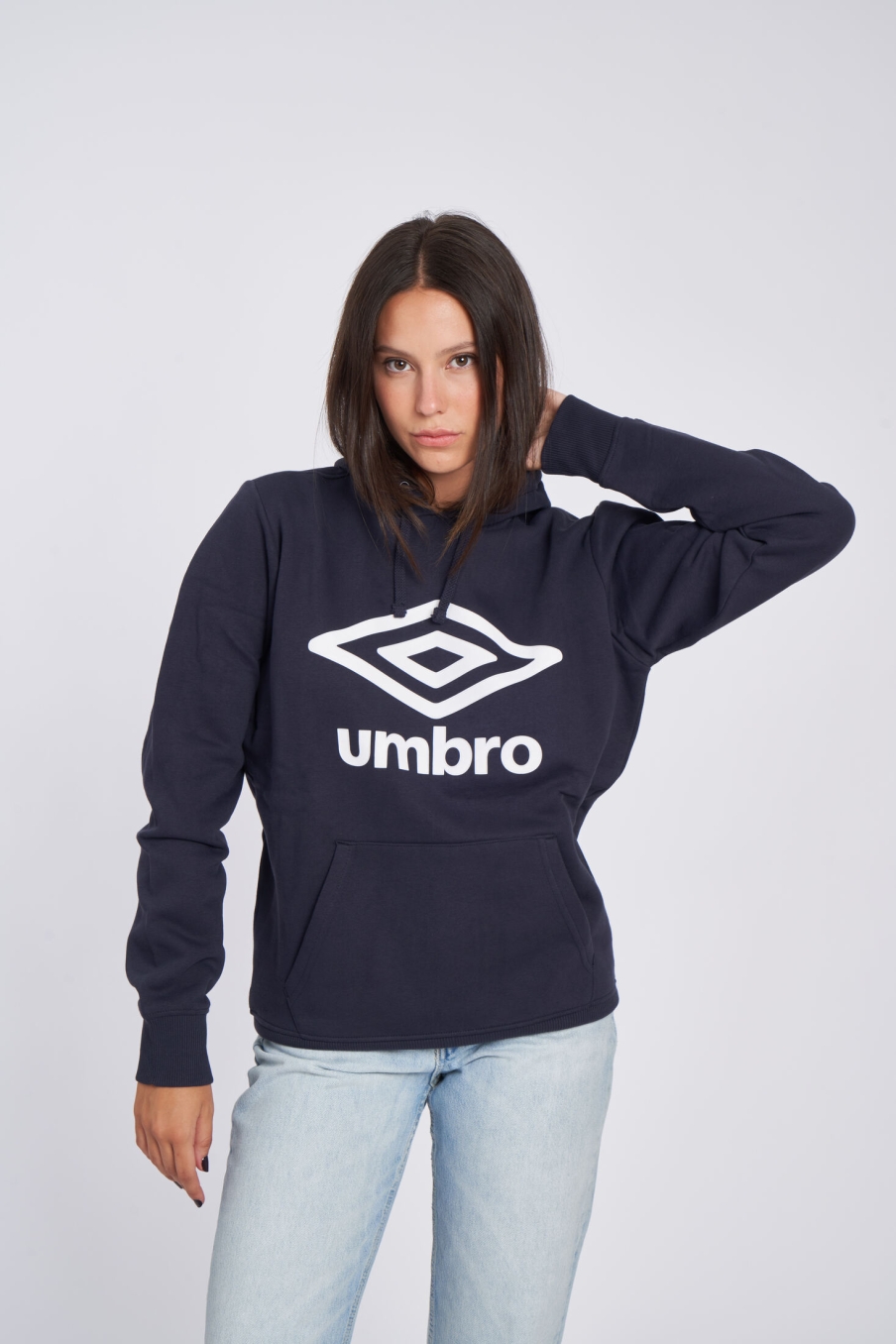 Umbro Wardrobe Hoodie Large Logo Navy / White / Navy