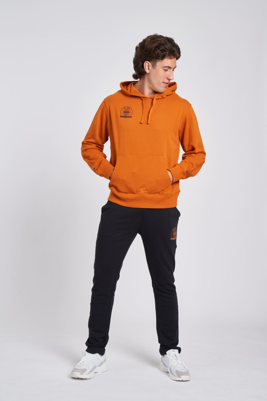 MOLETOM UMBRO COLLEGIATE GRAPHIC HOODIE PUMPINK SPICE