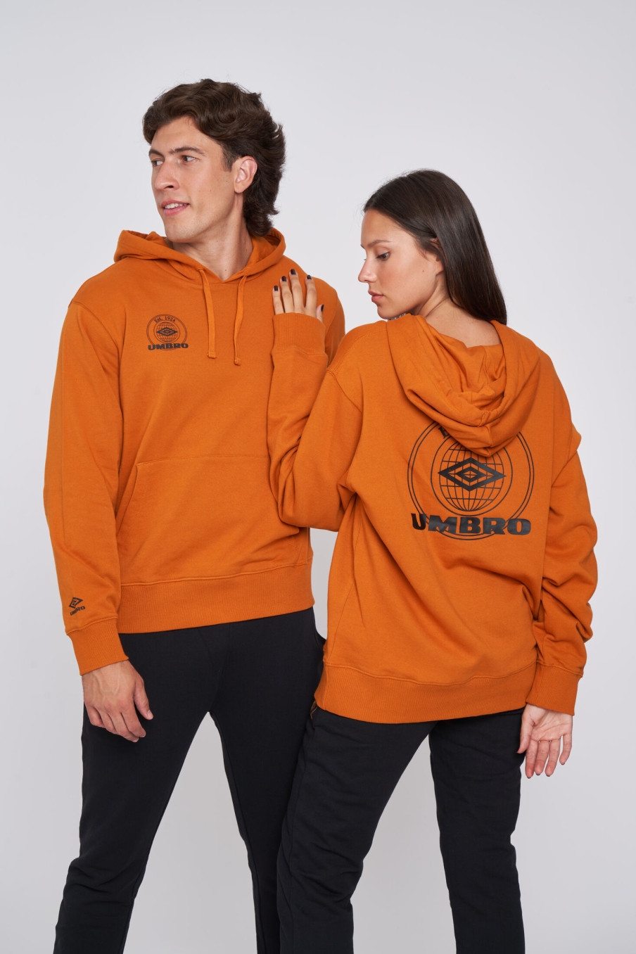 MOLETOM UMBRO COLLEGIATE GRAPHIC HOODIE PUMPINK SPICE