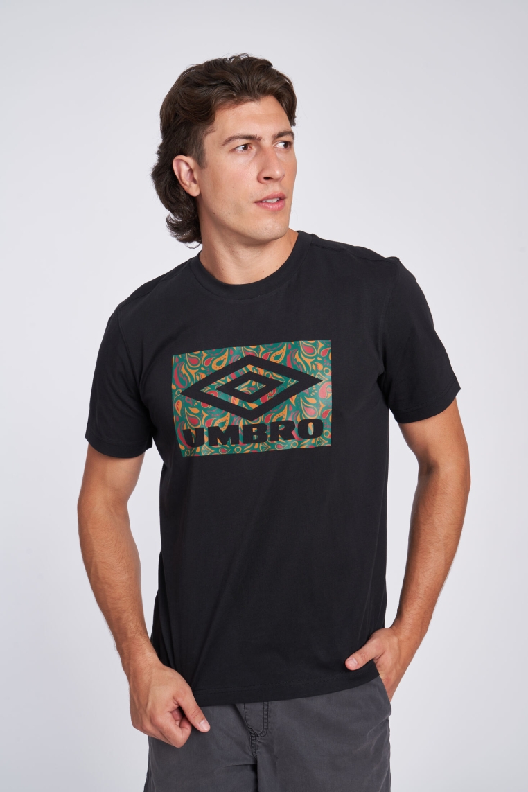 Camiseta Umbro Paisley Graphic Tee Preto